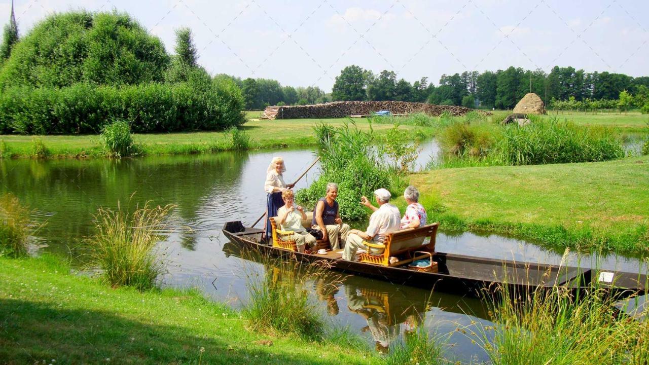 Janischs Fewo Im Spreewald, Terrasse, Grosser Garten Und Blick Inklusive Unterspreewald Bagian luar foto