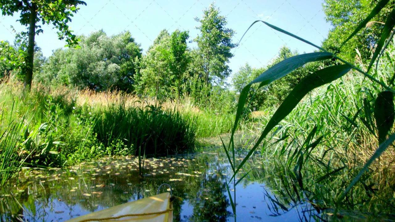 Janischs Fewo Im Spreewald, Terrasse, Grosser Garten Und Blick Inklusive Unterspreewald Bagian luar foto
